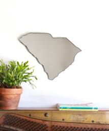 South Carolina Mirror/Wall State Outline Silhouette Sc Charleston Columbia Shape Art - thumbnail 1