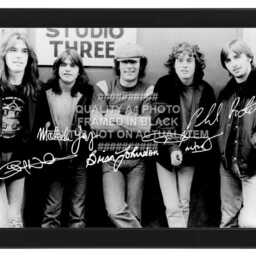 Ac/Dc Band Signed Printed Autograph Print Photo Framed Option Tour Music Acdc - thumbnail 2