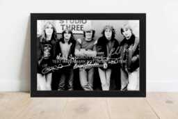 Ac/Dc Band Signed Printed Autograph Print Photo Framed Option Tour Music Acdc - thumbnail 1