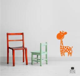 Nursery Baby Giraffe Wall Decal - Vinyl Stickers Art Custom Home Decor