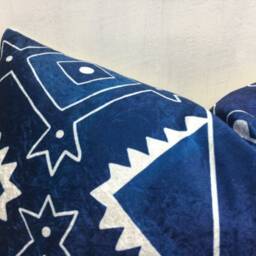 Velvet Ikat Pillow Cover, Handwoven Silk Blend, Decorative Accent - 16x24 - thumbnail 3