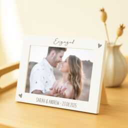 Engagement Photo Frame 7x5 - Gift For Engaged Couple Idea Proposal Picture Keepsake Fianc??/Fianc??e - thumbnail 2