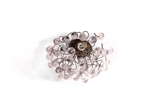 Ceiling Mount Light With Clear Transparent Bubbles For Bathroom, Hall Entrance Or Room - image 1