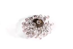 Ceiling Mount Light With Clear Transparent Bubbles For Bathroom, Hall Entrance Or Room