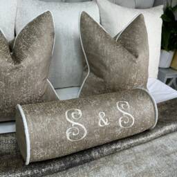 Personalised Cushion, Luxury Pillow, Pillow, Initial Name Cushion For Bed Or Gift Idea, Gold Home Decor , Wedding