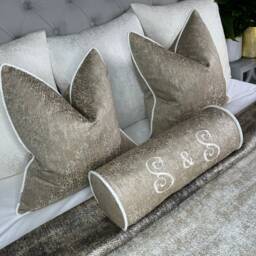 Personalised Cushion, Luxury Pillow, Pillow, Initial Name Cushion For Bed Or Gift Idea, Gold Home Decor , Wedding - thumbnail 4