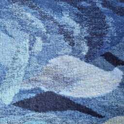 Handwoven Fish Tapestry Earth Tones Woven Wall Art - thumbnail 4