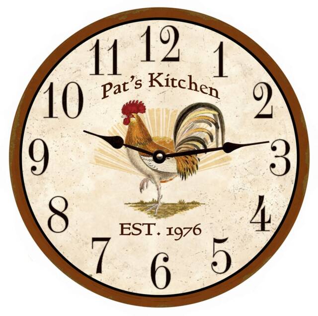 Personalized Rooster Clock - image 1