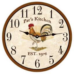 Personalized Rooster Clock - thumbnail 1