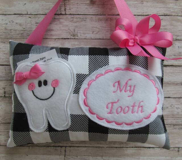 Personalized Tooth Fairy Pillow, Children's Keepsake, Custom Holder, Kids Gift, Gift