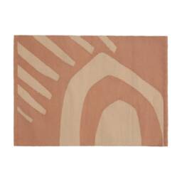Camel Beige Bath Mat Bathroom Rug Set - Soft Cotton Bathmat Modern Abstract Woven Runner Funky Bathtub Accessories Washable 26x20 - thumbnail 2