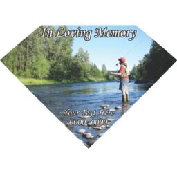 Fishing 02 in Loving Memory Full Color Diamond 005 Custom Vinyl Wall Decal Or Car Sticker - Ilmfullcolordiamond005Et