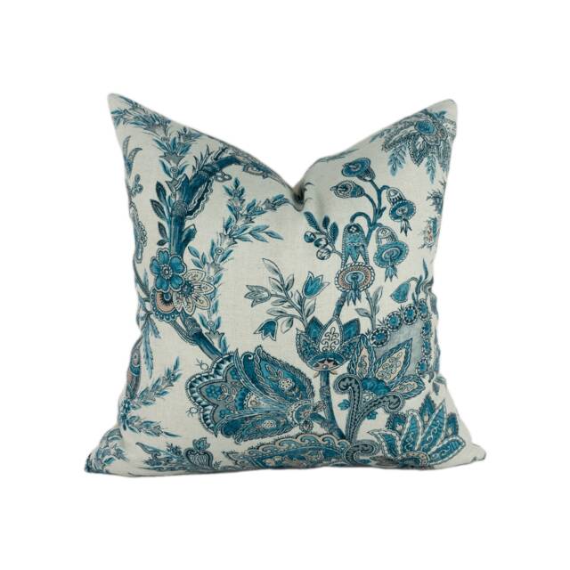 Gp & J Baker - Jewel Indienne Blue/Sand Stunning Cushion Cover Home Decor Throw Pillow - image 1