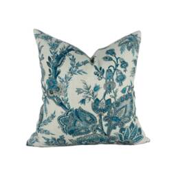 Gp & J Baker - Jewel Indienne Blue/Sand Stunning Cushion Cover Home Decor Throw Pillow - thumbnail 1