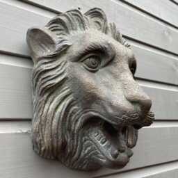Nemean Lion Head Fountain Mask Wall Plaque - thumbnail 1