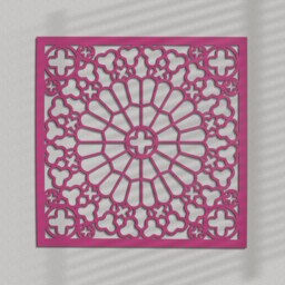 3D Stylish Wood Wall Art Decor, Strasbourg, Gothic Style, Openwork Ornament Picture, Living Room, Decorative Wooden Panel - thumbnail 2