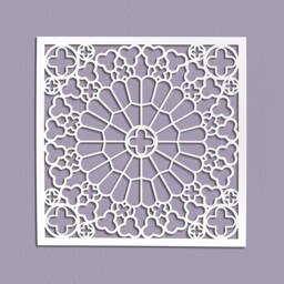 3D Stylish Wood Wall Art Decor, Strasbourg, Gothic Style, Openwork Ornament Picture, Living Room, Decorative Wooden Panel - thumbnail 3