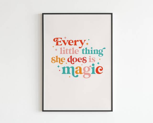 sting & The Police - Every Little Thing Lyrics Music A3 A4 A5 Wall Art Poster Print Gift