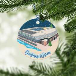 Everton Christmas Wooden Bauble, Hill Dickinson