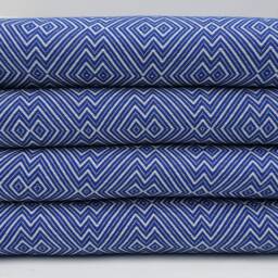 "Sax Blue Blanket, Turkish Throw, Organic Cotton Blanket, Bed Rug, Soft Throw, 79""x95" - thumbnail 3