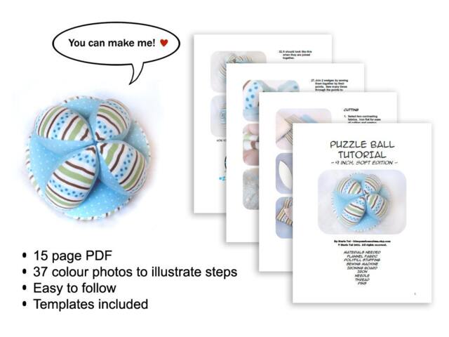 PDF Medium Puzzle Ball Tutorial - 9 Inch, Soft Edition - image 1