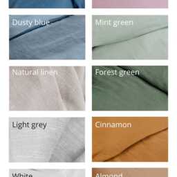 Forest Green Natural Linen Bedding Set Fitted Sheet, 2 Pillowcases. Breathable, Earth Tone New Home, Hosting Gift. Twin, Full, Queen, King - thumbnail 4