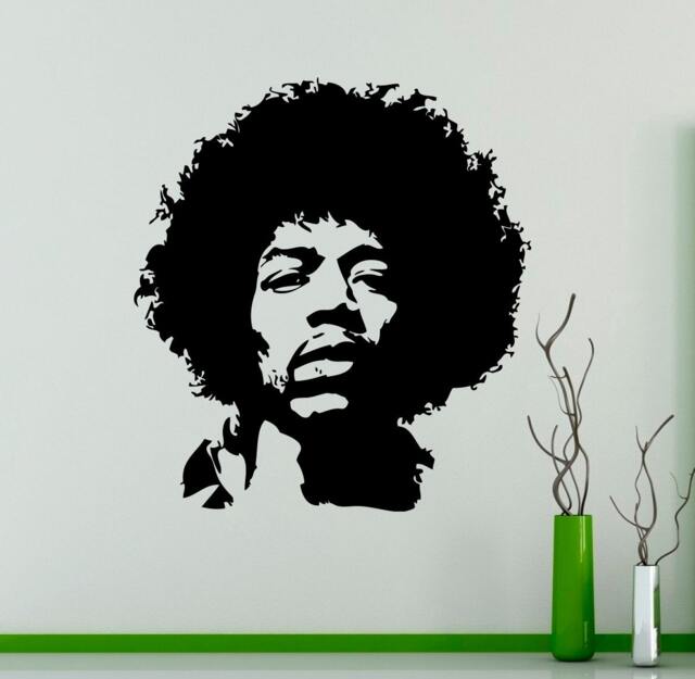 Jimi Hendrix Wall Decal Rock Music Guitarist Vinyl Sticker Art Decor Home Interior Room Design 2(Jmh - image 1
