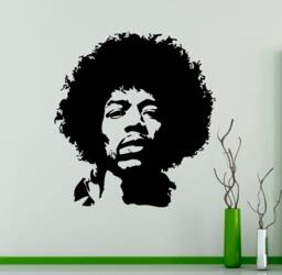 Jimi Hendrix Wall Decal Rock Music Guitarist Vinyl Sticker Art Decor Home Interior Room Design 2(Jmh - thumbnail 1