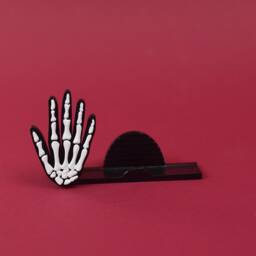 Hand Bone Business Card Holder Medical Office Decor - thumbnail 2
