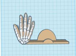 Hand Bone Business Card Holder Medical Office Decor - thumbnail 3