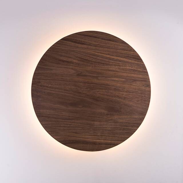 Walnut Wood Sconce Light - Modern Minimalist Led Wall Art - image 1