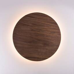 Walnut Wood Sconce Light - Modern Minimalist Led Wall Art - thumbnail 1