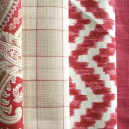 Both Sides -Linen-Throw & Lumbars -Decorative Designer Pillow -Berry Red Throw /Toss/Lumbarpillow - thumbnail 3
