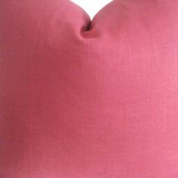 Both Sides -Linen-Throw & Lumbars -Decorative Designer Pillow -Berry Red Throw /Toss/Lumbarpillow - thumbnail 2