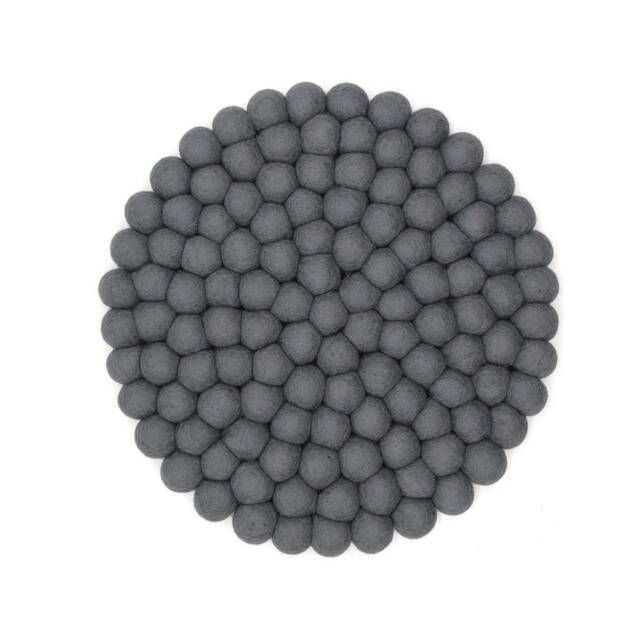 Wool Felt Ball Chair Pad - Handmade Round Cushion For Dining Room Chairs Colorful Seat Pads - image 1
