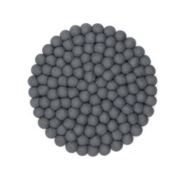 Wool Felt Ball Chair Pad - Handmade Round Cushion For Dining Room Chairs Colorful Seat Pads - thumbnail 1