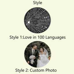 Memorial Photo Projection Ornaments, Christmas Ornament, Custom Angel Wings Christmas Bauble, Keepsake, Decoration - thumbnail 3