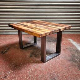 steampunk Coffee Table - Retro Industrial Art - thumbnail 1