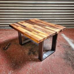 steampunk Coffee Table - Retro Industrial Art - thumbnail 2