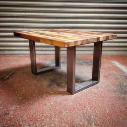 steampunk Coffee Table - Retro Industrial Art - thumbnail 3