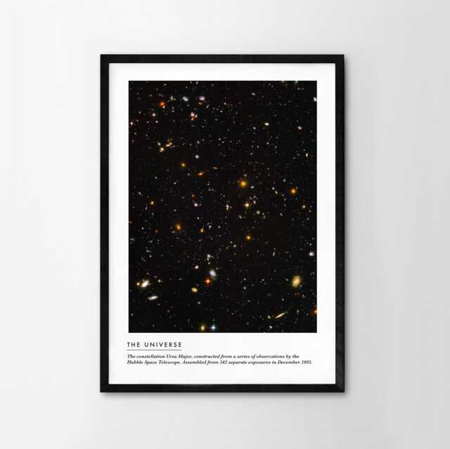 Space Poster Print Art Home Wall Decor Monochrome Contemporary Modern Apollo Moonwalk Earthrise Rockets Blast Off Black & White 12 Options - image 1