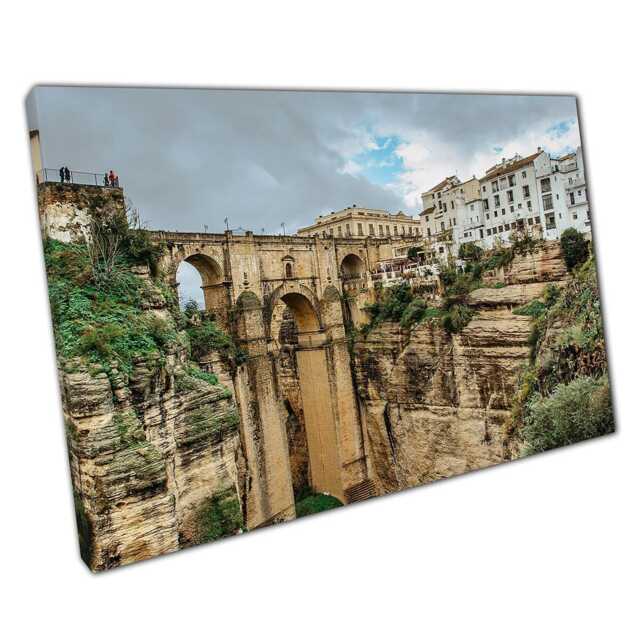Puente Nuevo Bridge Canvas Print - Captivating Andalusian Wall Art For Home D??cor - image 1
