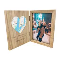 Personalised Heart Map Photo Frame - Location Keepsake Gift - thumbnail 4