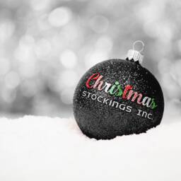 Personalized Baby's First Christmas Stocking Grey Teddy Bear, Embroidered 2025 - thumbnail 4
