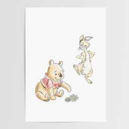 Winnie The Pooh Nursery Prints Set Of 3 Personalized Baby Posters - thumbnail 3