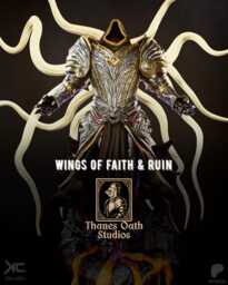 Wings Of Faith & Ruin - Angel Warrior Dark Fantasy Divine Gothic Armour Resin Figure 16K - thumbnail 1