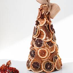 Dried Orange Christmas Tree - Natural Ornament Oranges Decorative Unique Decor - thumbnail 4