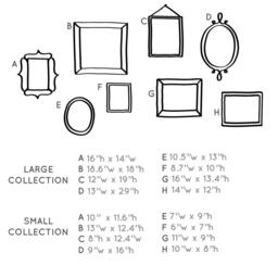 Small Doodled Frames - Kid's Art Gallery Vinyl Wall Decals Whimsical - thumbnail 2