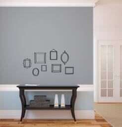 Small Doodled Frames - Kid's Art Gallery Vinyl Wall Decals Whimsical