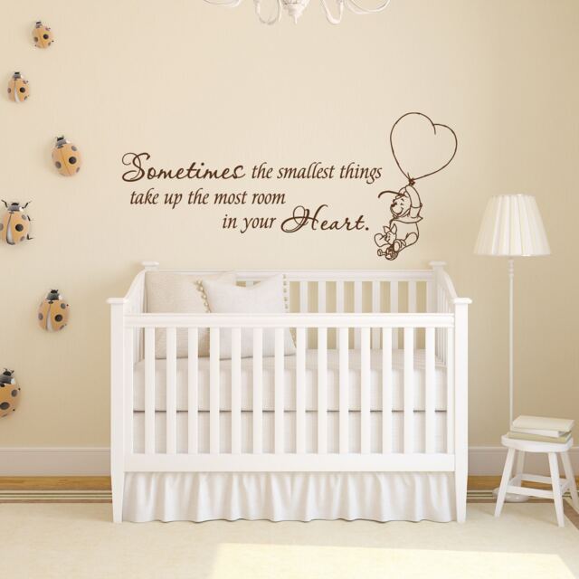 Nursery Wall Decal Smallest Things, Biggest Heart - Baby Room Decor P32 - image 1
